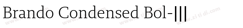 Brando Condensed Bol字体转换